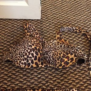 Victoria secret cheetah bathing suit top