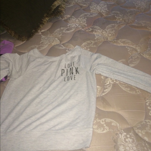 Love Pink off the shoulder sweater - Picture 1 of 1