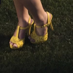Yellow heels
