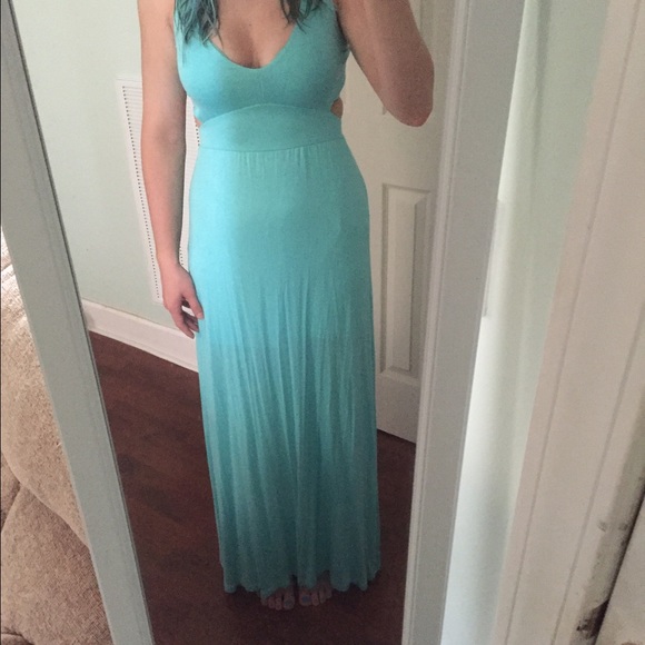 Turquoise maxi dress