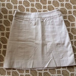 WHBM tan side zip skirt