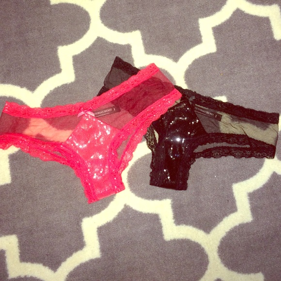NWOT Two pairs VS cheeky panties