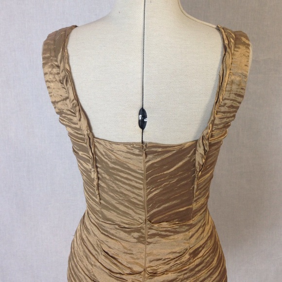 Nicole Miller Metallic Cocktail Dress - Picture 2 of 4