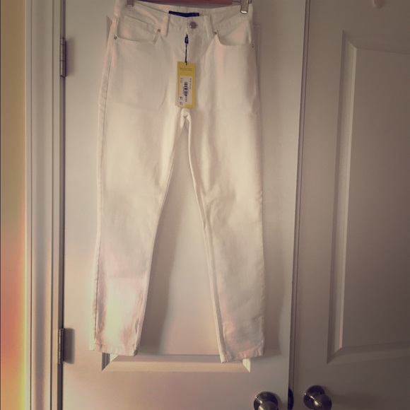 NWT Karen Millen Skinny White Denim Sz 2