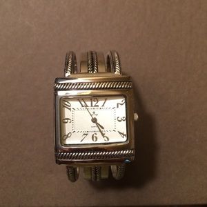 Silver Cuff Watch