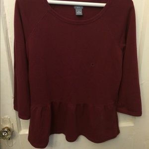 Peplum sweatshirt / sweater