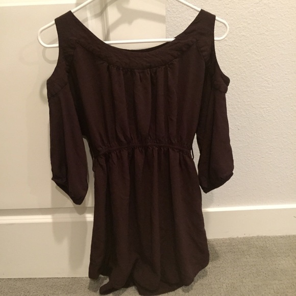 Brown, long, dress shirt. - Picture 3 of 3