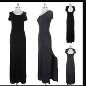 Black maxi dress