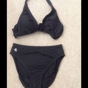 RALPH LAUREN black very classic swim bikini. 6