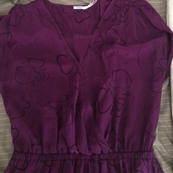 Flowing chiffon flower print dress - Picture 3 of 4