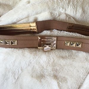 🆕 Michael Kors New ! Camel gold studded belt