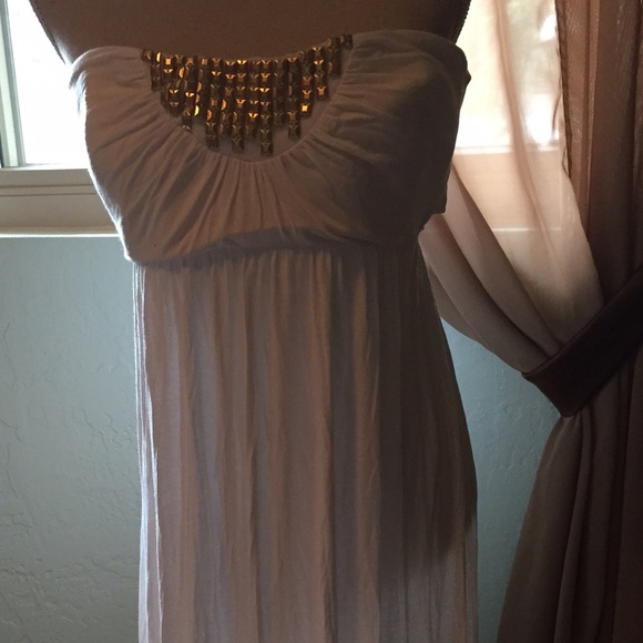 👗Long White Strapless Dress👗 - Picture 2 of 3