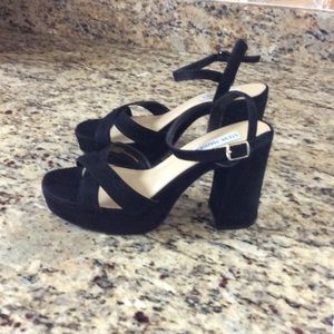 Black Suede Steven Madden Pumps