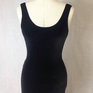 American Apparel black velvet dress