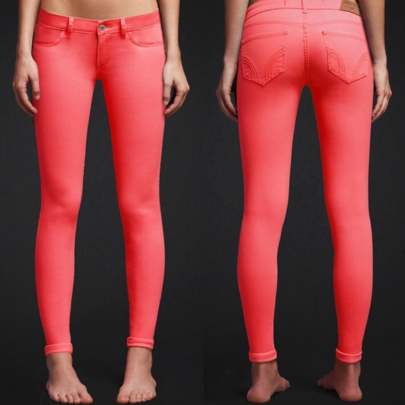 Bright pink jeans!