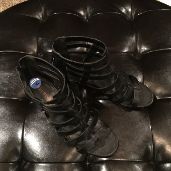 Black gladiator sandal