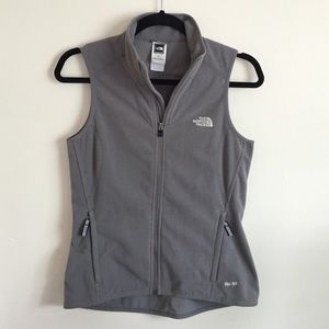 TKA 100 North Face grey women's fleece vest