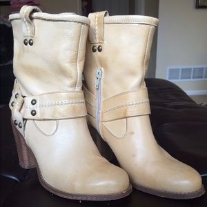 Beige Ankle Boots