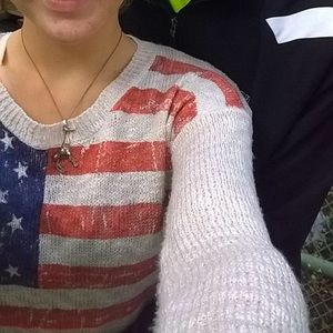 American flag sweater
