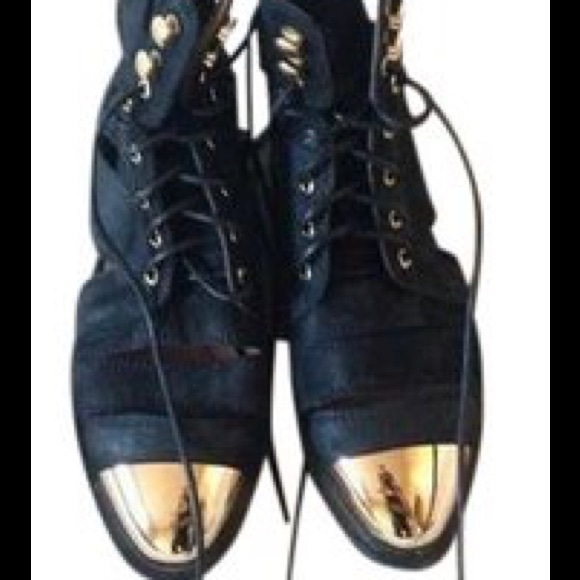 Jeffrey Campbell slash cap combat boots size 8.5