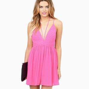 NWT Tobi "High Tide Flare Dress" M Pink