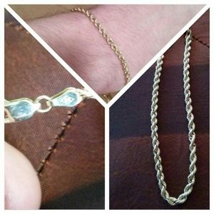 10ct gold 4mm Gold Rope Bracelet.