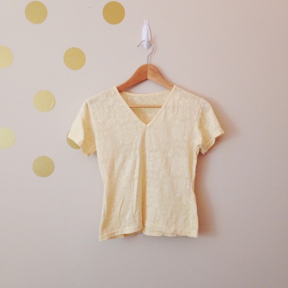 Yellow floral pattern shirt