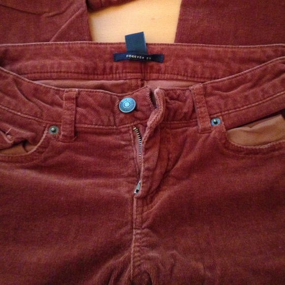 Forever 21 Pants - Burnt red corduroy pants. Forever 21