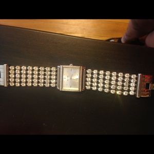 Guess rhinestone watch