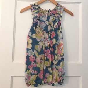 Joie Sleeveless Floral Blouse