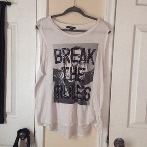 Break the rules sequin shirt