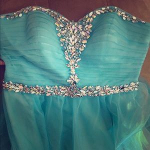 turquoise Deb dress