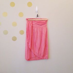 Forever 21 Strapless Top Flamingo Pink