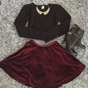 Long sleeve crop top