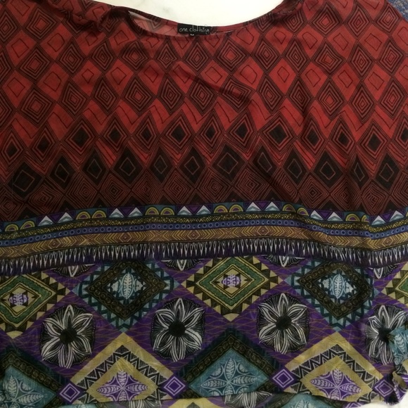 Geometric Sheer Shirt - Picture 1 of 1