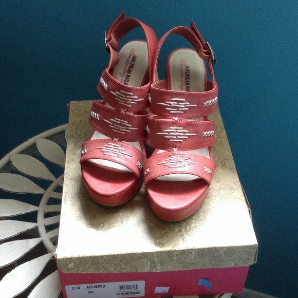 American Rag Red Wedge Shoes