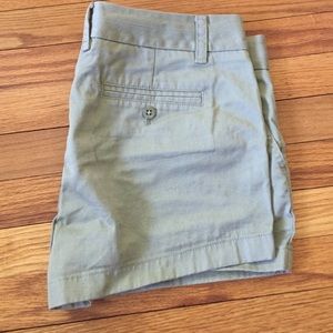 J.Crew olive green chino shorts
