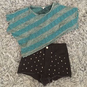stripe crop top