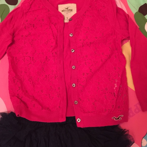 Holister pink coat sweather - Picture 1 of 1