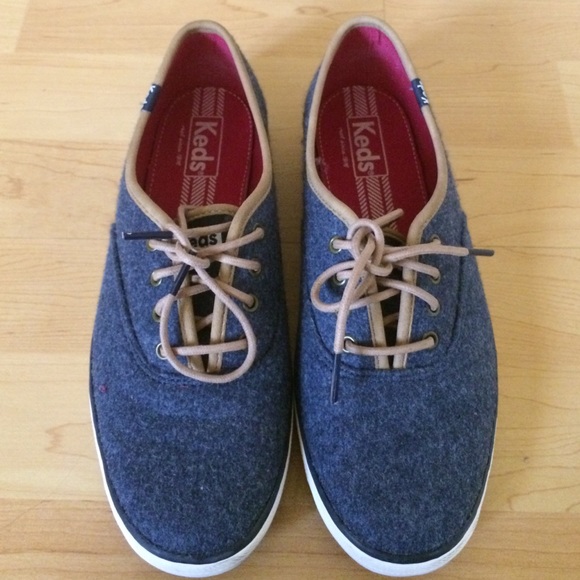 Keds blue and brown low shoes