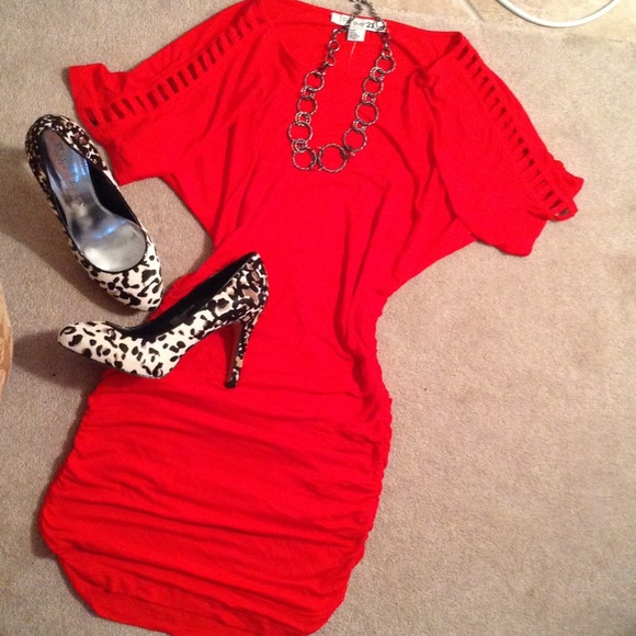 F21 NWT Red Bodycon Dress