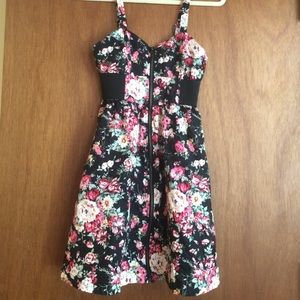 Zipper Flower Dress