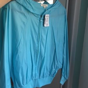 Teal windbreaker