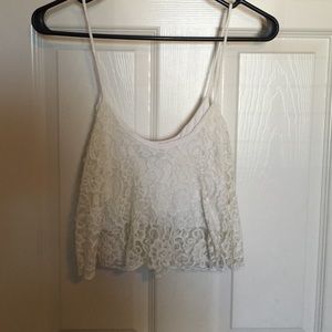 White crop top