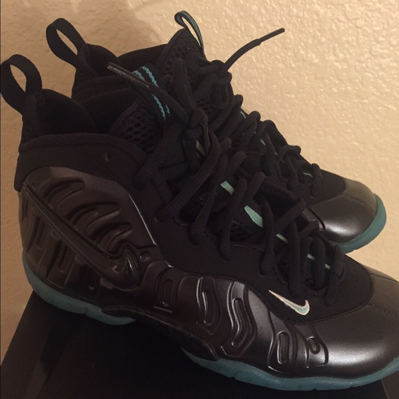 Nike Foamposite Pro Dark Obsidian/Blue Aquamarine