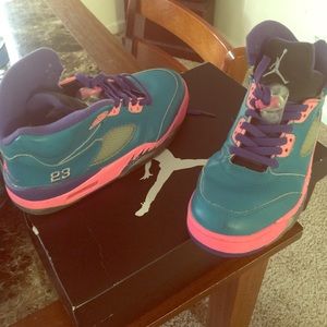 Air Jordan 5 ombré Blue/Pink/Purple