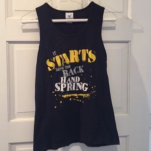 Cheerleading tank top