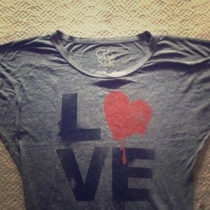Chaser oversized love tshirt small EUC