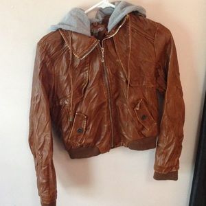 Wrinkled leather jacket, perfect condition