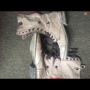 Steve Madden brown combat boots